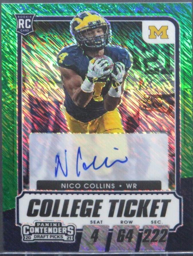Nico Collins [Autograph Premium Green Shimmer] #106C
