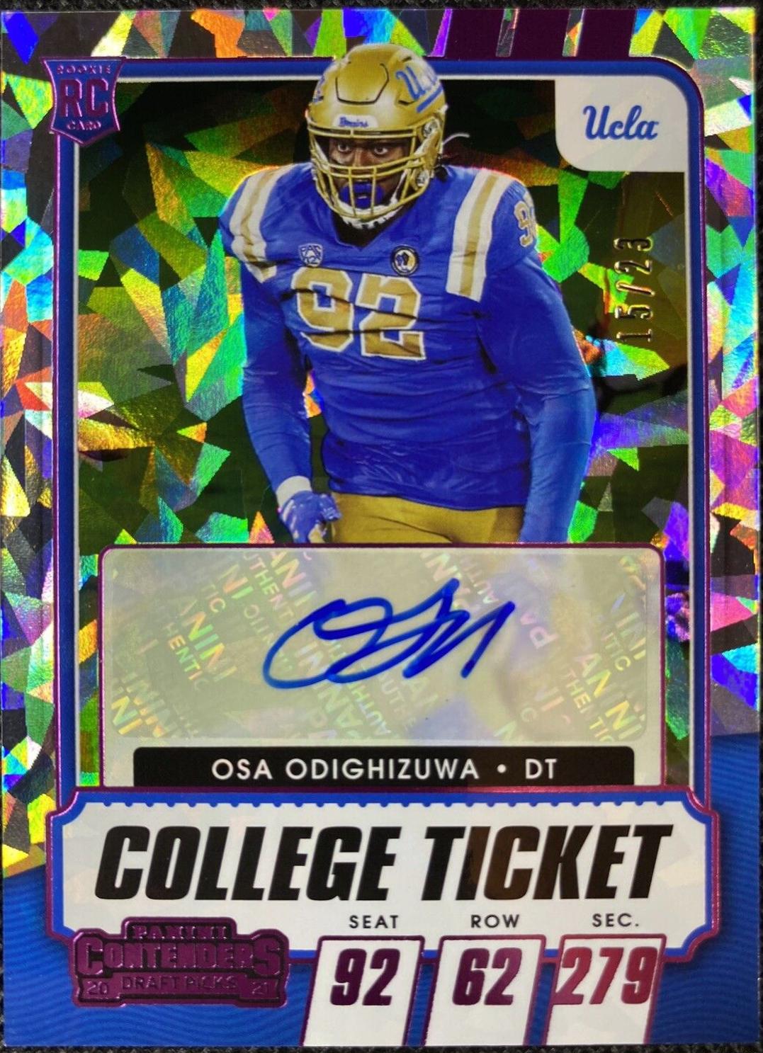 Osa Odighizuwa [Autograph Cracked Ice Ticket] #266