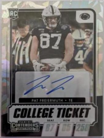 Pat Freiermuth [Autograph Cracked Ice Ticket] #125