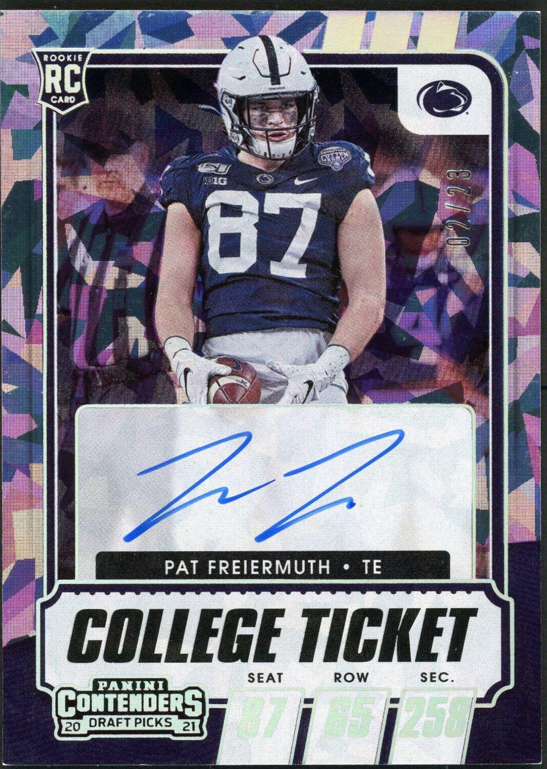 Pat Freiermuth [Autograph Cracked Ice Ticket] #125C
