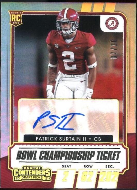 Patrick Surtain II [Autograph Bowl Championship Ticket] #151