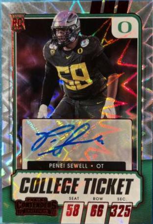 Penei Sewell [Autograph Red Explosion] #194