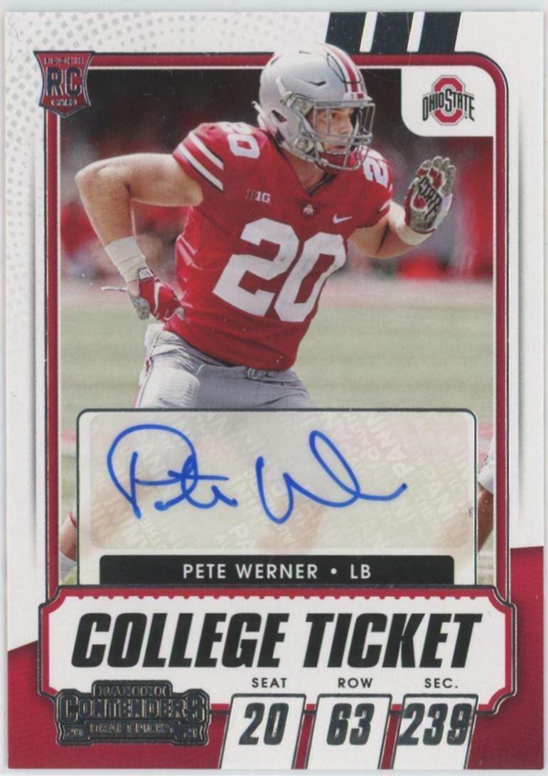 Pete Werner [Autograph Campus Ticket] #163