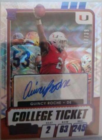 Quincy Roche [Autograph Blue Explosion] #261