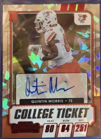 Quintin Morris [Autograph Cracked Ice Ticket] #192