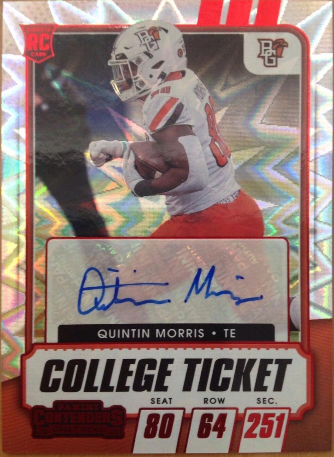 Quintin Morris [Autograph Red Explosion] #192