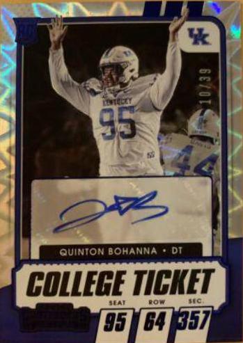 Quinton Bohanna [Autograph Blue Explosion] #247
