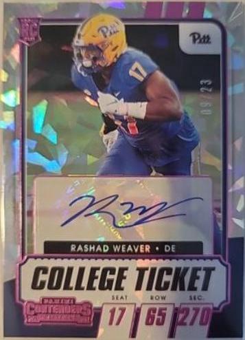 Rashad Weaver [Autograph Cracked Ice Ticket] #228