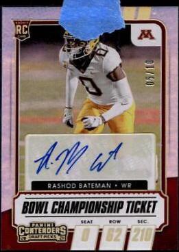 Rashod Bateman [Autograph Bowl Championship Ticket] #121C