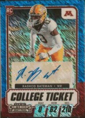 Rashod Bateman [Autograph Premium Blue Shimmer] #121