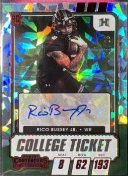 Rico Bussey Jr. [Autograph Cracked Ice Ticket] #176