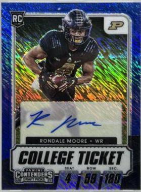 Rondale Moore [Autograph Premium Blue Shimmer] #117