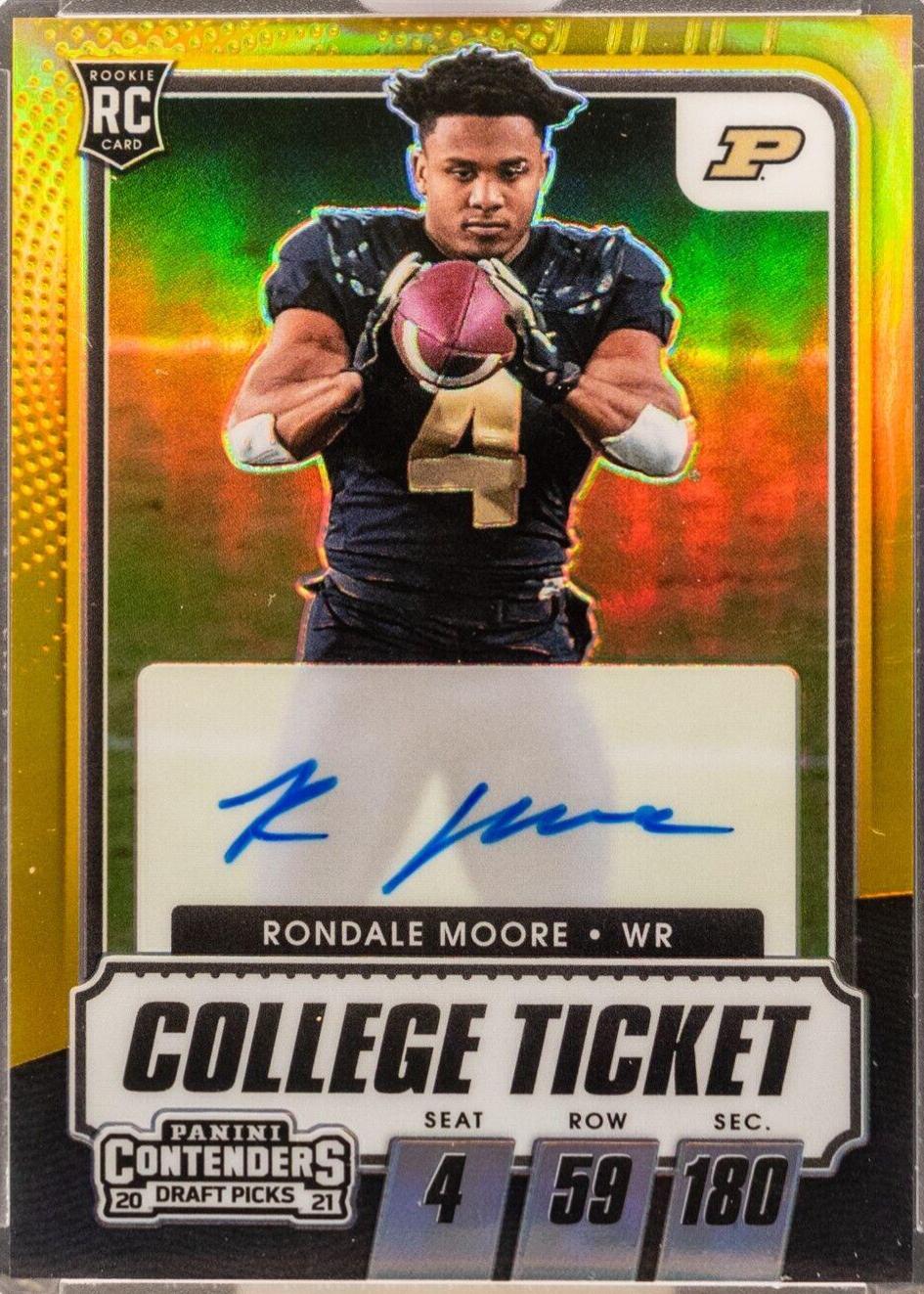 Rondale Moore [Autograph Premium Gold] #117C