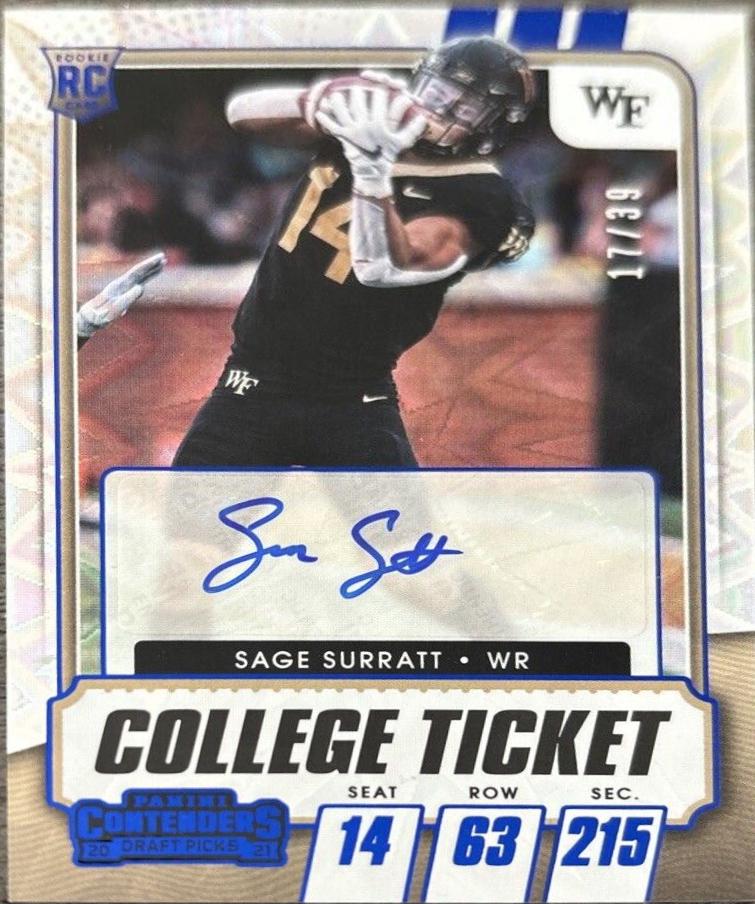 Sage Surratt [Autograph Blue Explosion] #149