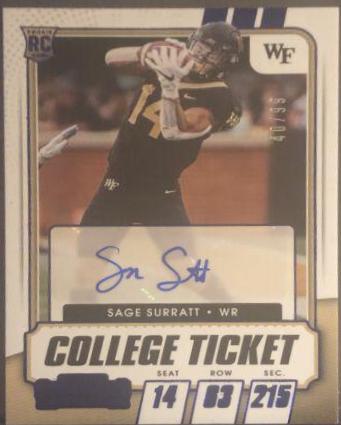 Sage Surratt [Autograph Blue] #149
