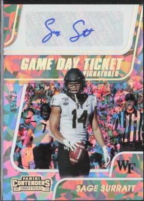Sage Surratt [Autograph Cracked Ice Ticket] #149