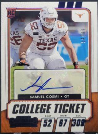 Samuel Cosmi [Autograph Blue] #195