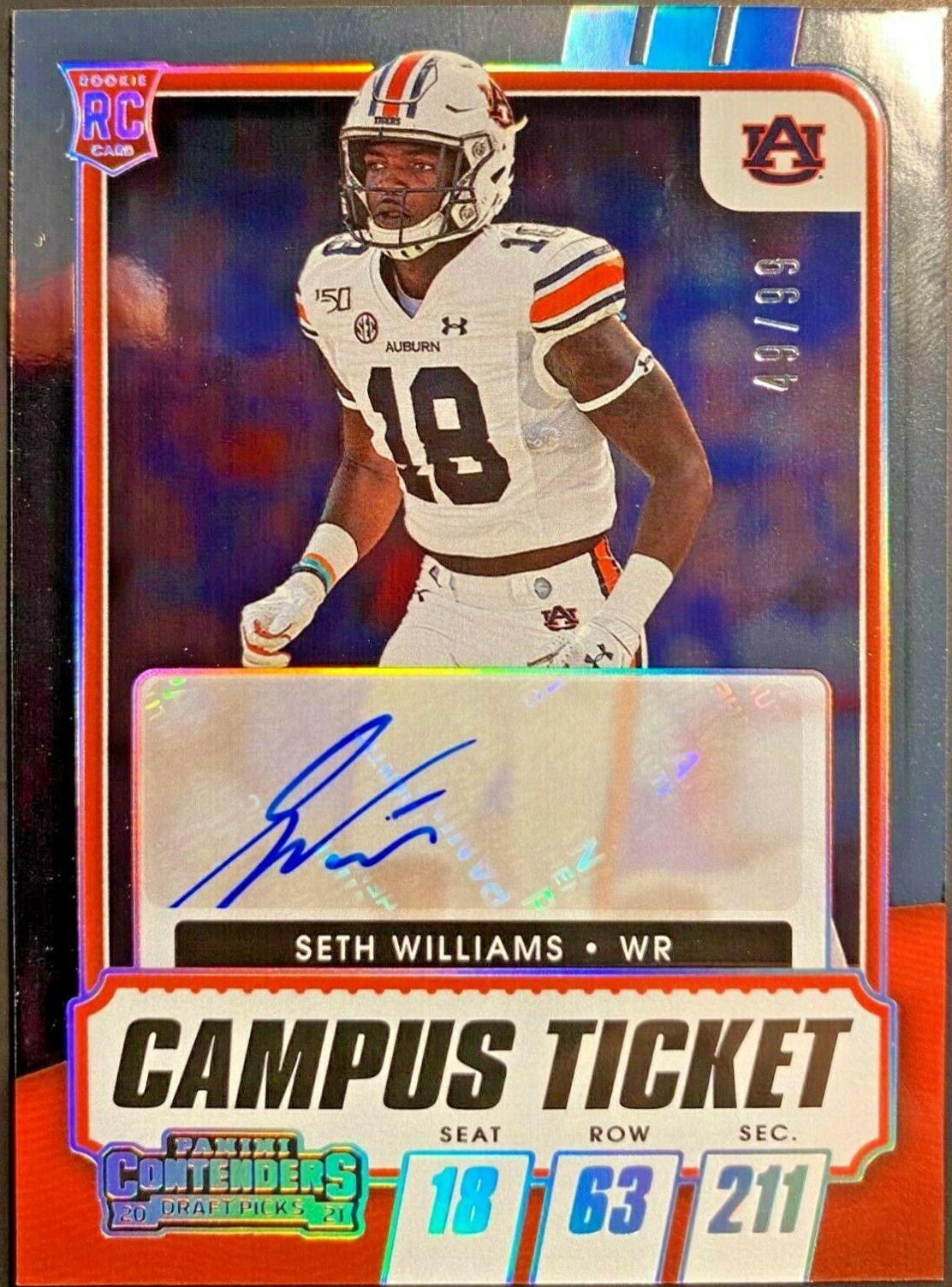 Seth Williams [Autograph Campus Ticket] #129