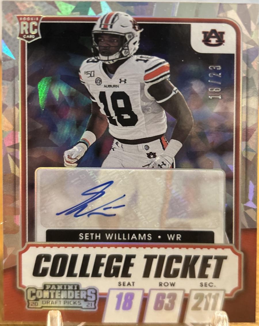 Seth Williams [Autograph Cracked Ice Ticket] #129