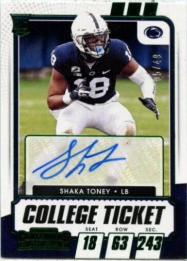 Shaka Toney [Autograph Green] #182