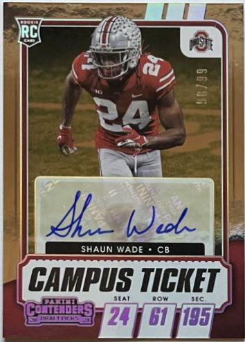 Shaun Wade [Autograph Campus Ticket] #153