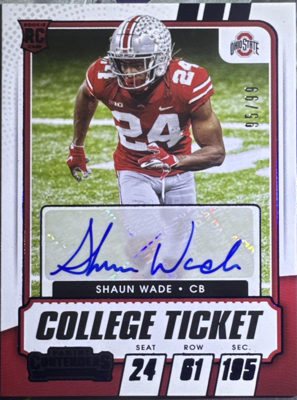 Shaun Wade [Autograph Purple] #153