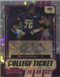 Spencer Brown [Autograph Cracked Ice Ticket] #213
