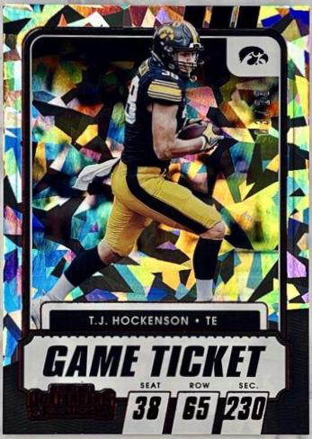 T. J. Hockenson [Cracked Ice Ticket] #99