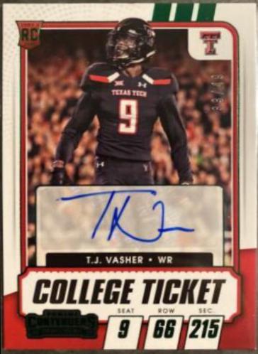 T. J. Vasher [Autograph Green] #243