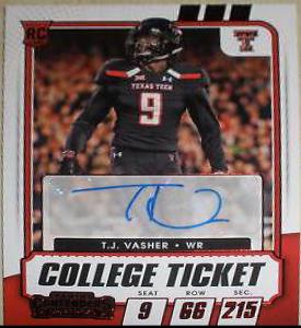 T. J. Vasher [Autograph Red] #243