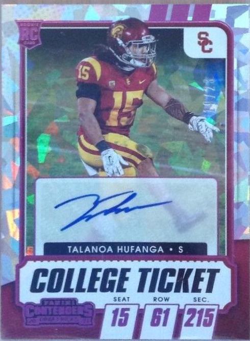 Talanoa Hufanga [Autograph Pink Cracked Ice] #242