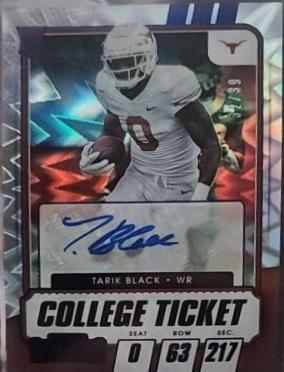 Tarik Black [Autograph Blue Explosion] #137