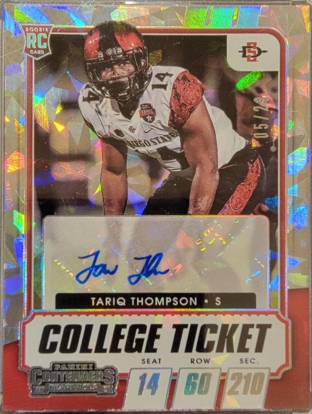 Tariq Thompson [Autograph Cracked Ice Ticket] #302