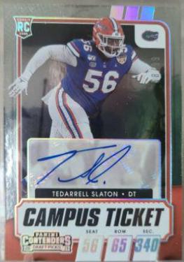 Tedarrell Slaton [Autograph Campus Ticket] #300