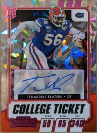 Tedarrell Slaton [Autograph Pink Cracked Ice] #300