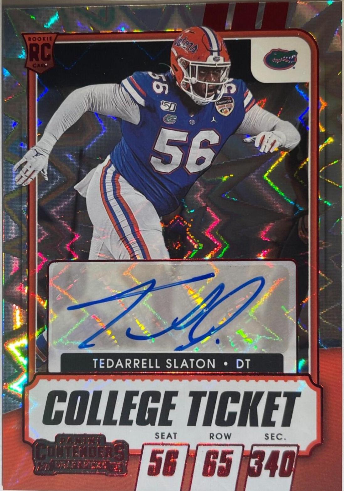 Tedarrell Slaton [Autograph Red Explosion] #300