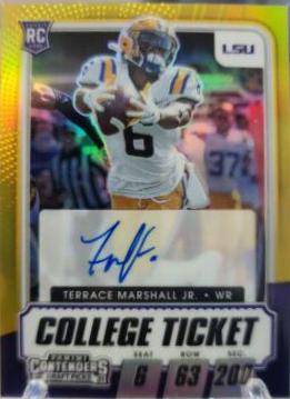 Terrace Marshall Jr. [Autograph Premium Gold] #116