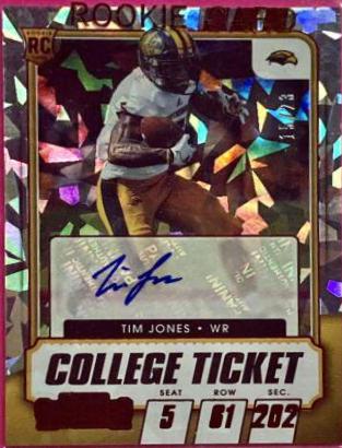Tim Jones [Autograph Cracked Ice Ticket] #144