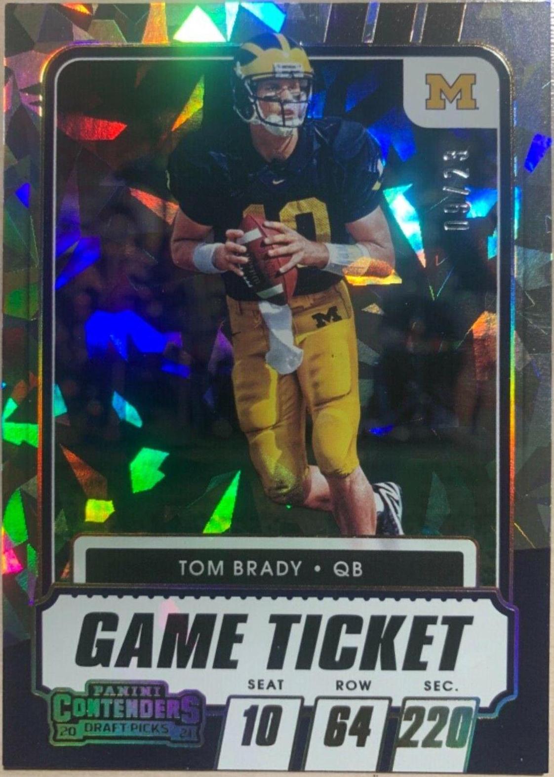 Tom Brady [Cracked Ice Ticket] #8