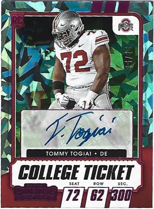 Tommy Togiai [Autograph Cracked Ice Ticket] #276