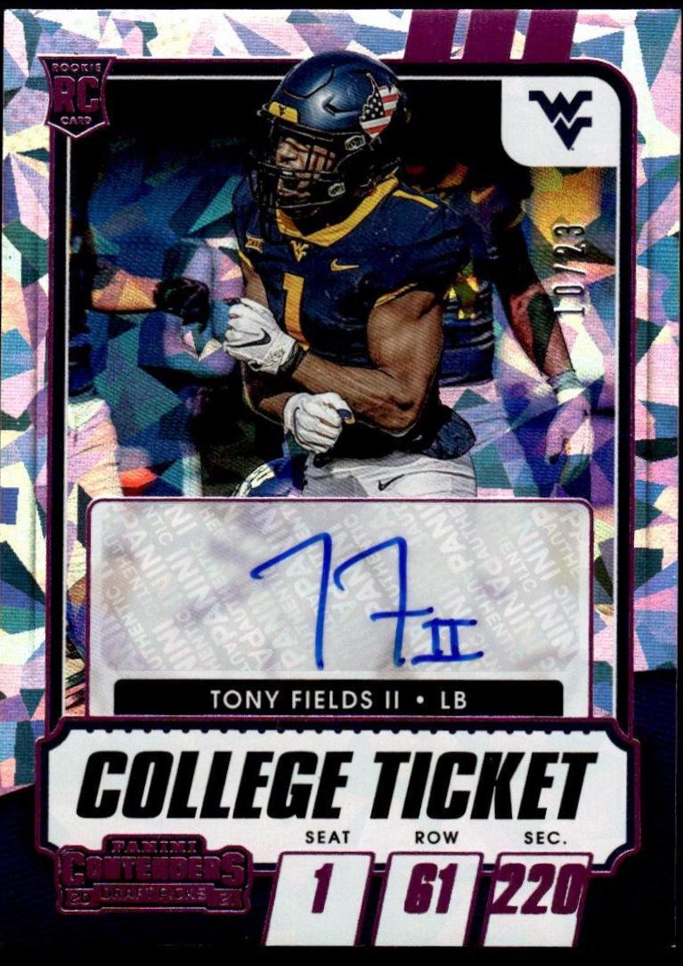 Tony Fields II [Autograph Pink Cracked Ice] #264