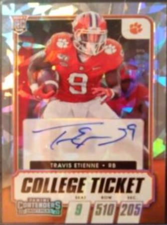 Travis Etienne [Autograph Cracked Ice Ticket] #112