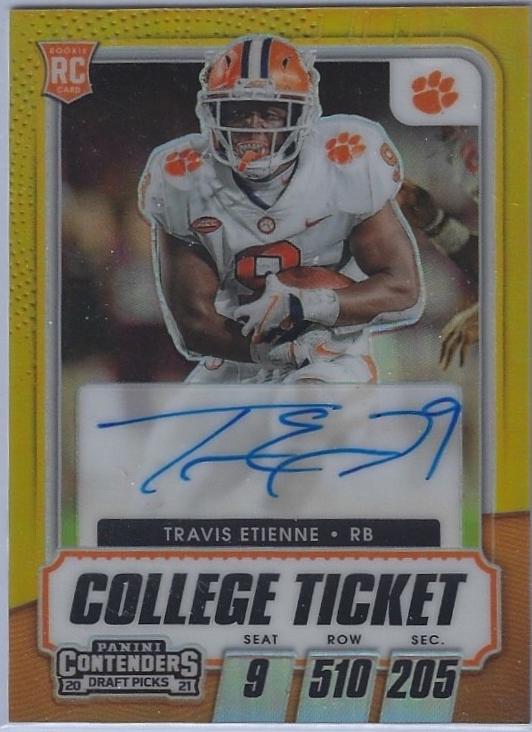 Travis Etienne [Autograph Premium Gold] #112