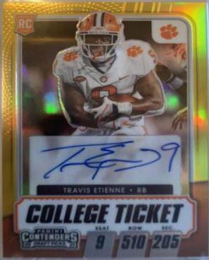 Travis Etienne [Autograph Premium Gold] #112C