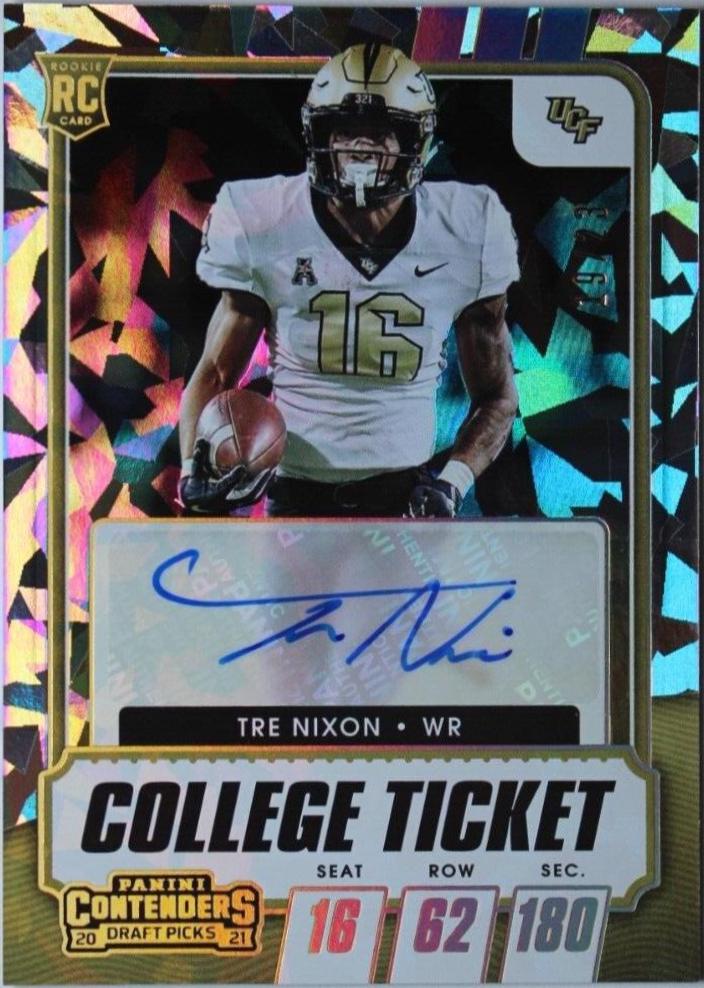 Tre Nixon [Autograph Cracked Ice Ticket] #277