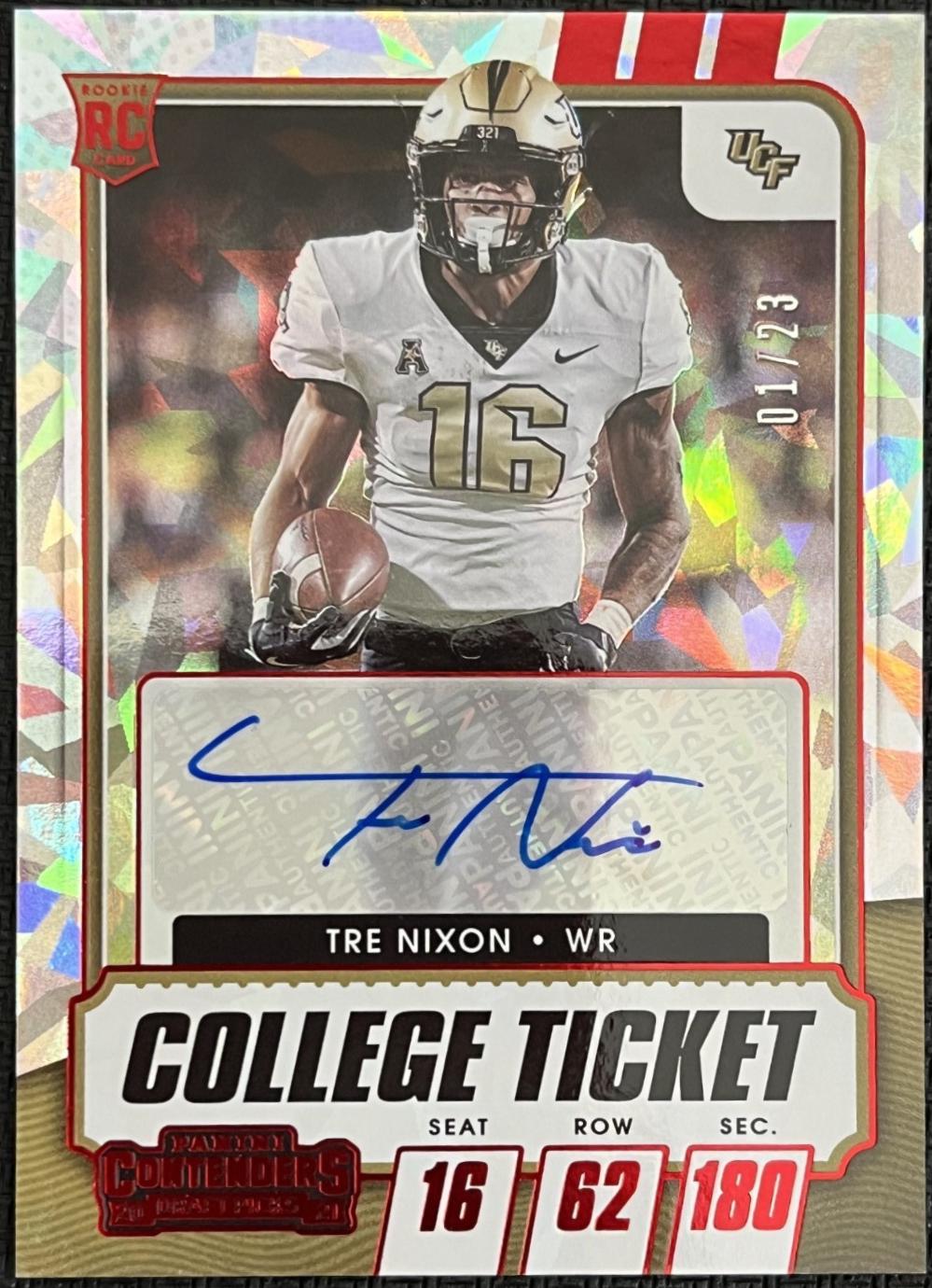 Tre Nixon [Autograph Red Cracked Ice] #277