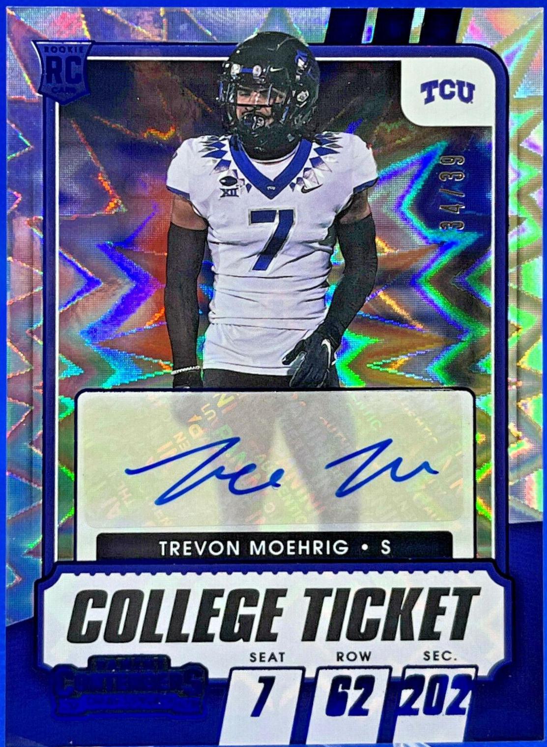 Trevon Moehrig [Autograph Campus Ticket] #155