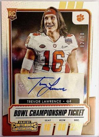 Trevor Lawrence [Autograph Bowl Championship Ticket] #101C