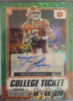 Trevor Lawrence [Autograph Premium Green Shimmer] #101