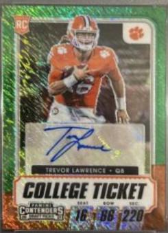 Trevor Lawrence [Autograph Premium Green Shimmer] #101C